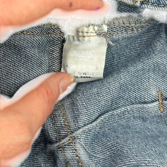 Cotton- cargo - short jean shorts- pockets- with unique closure-11 Y2K sixty six - Picture 8 of 9